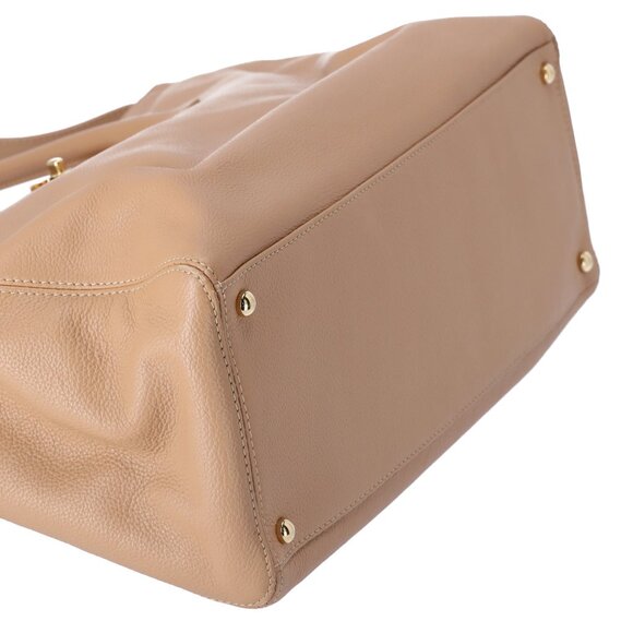 CHANEL Executive Tote Shoulder Bag A15206 Tan Grained Calf Leather - Picture 11 of 15